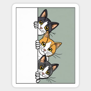 Peekaboo Pals: The Curious Cats Sticker